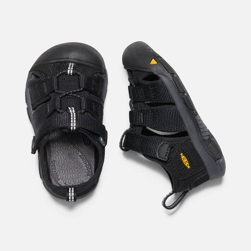 Keen Newport H2 Baby Sandalen Kinder DE-06548 Black/Keen Yellow - Keen Kinderschuhe Schwarz